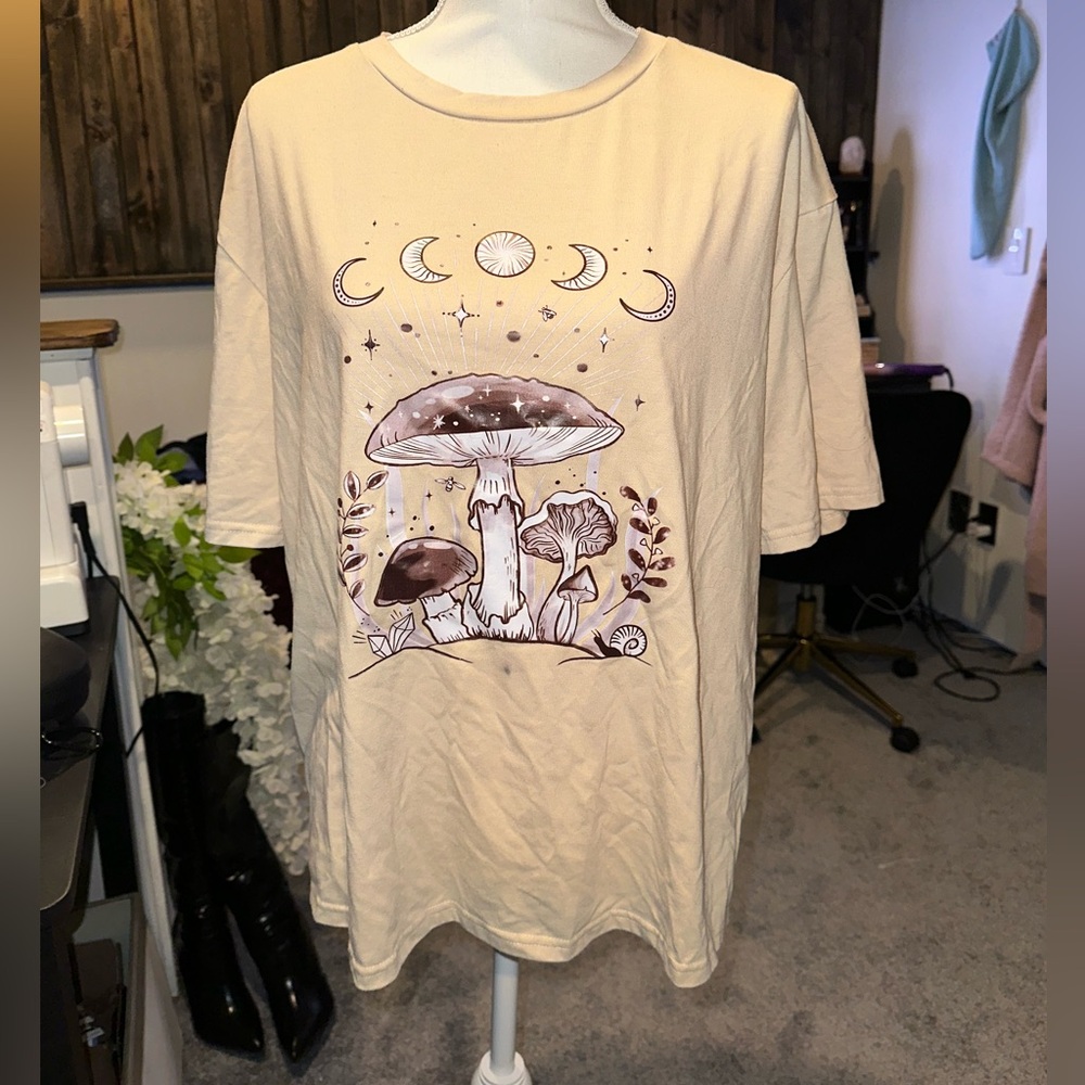 Cute boho oversized t